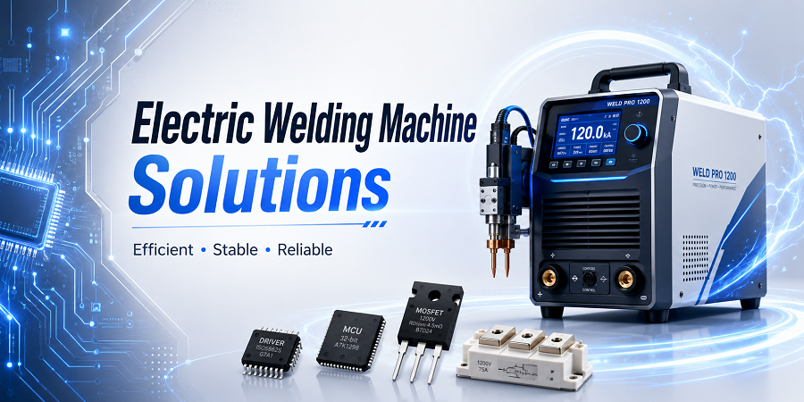 Electric welding machine power-conversion application