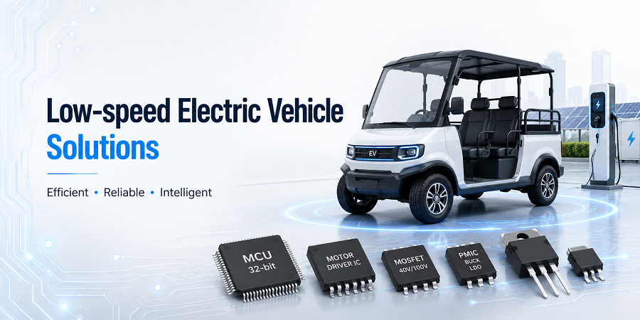 Low-speed electric vehicle powertrain application