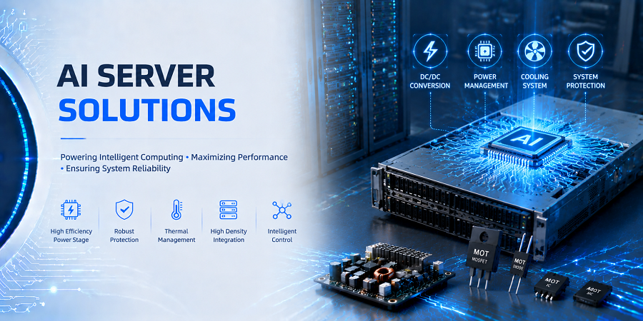 AI server power architecture application