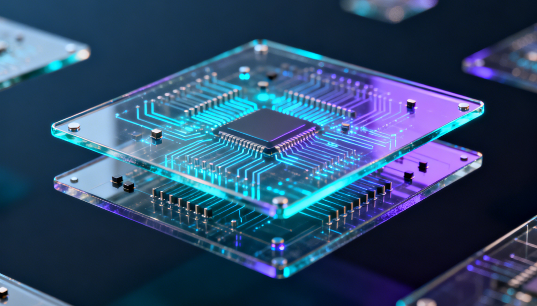 Illustration of an integrated circuit package and electrical interconnects