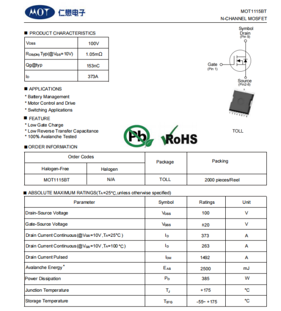 MOT article image 1 for Why Choose the MOT1115BT? High EAS Capability Makes the Difference