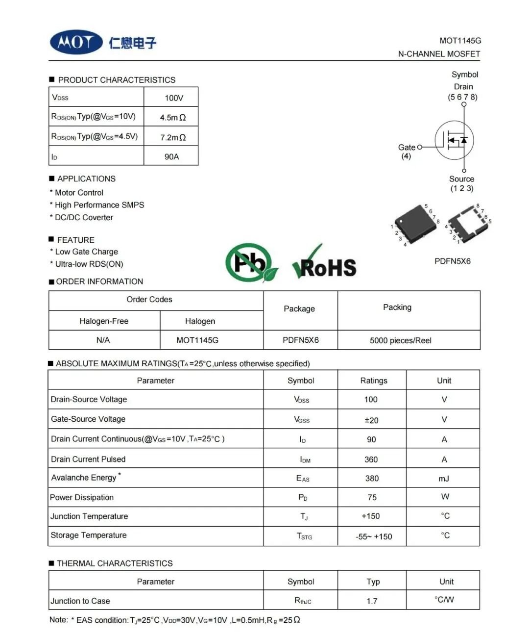 MOT article image 2 for 65 W High-Power-Density GaN Fast Charging with the MOT1145G MOSFET